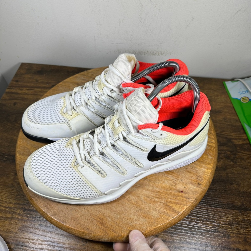 Nike Air Zoom Vapor X HC Shoes Mens Size 10.5 White Orange Black AA8030-106 - Picture 7 of 8